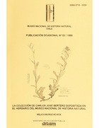 La colección de Carlos José Bertero depositada en el Herbario del Museo Nacional de Historia natural
